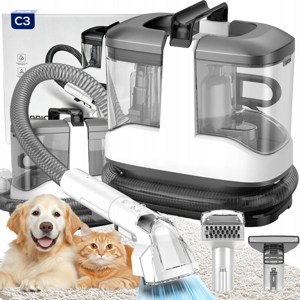 CARPET UPHOLSTERY WASHING VACUUM CLEANER 450W 2 TANKS 12KPA WHITE