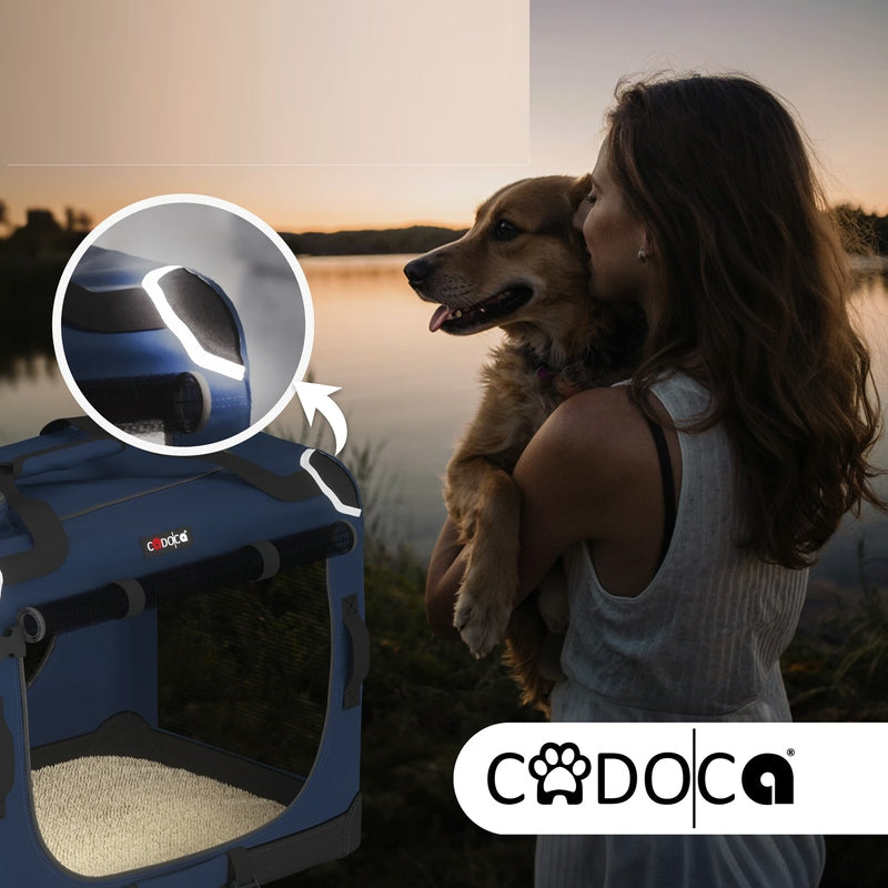CARRYING BAG TRANSPORTER FOR CAT DOG XXXL 101x69x70 Blue Color blue