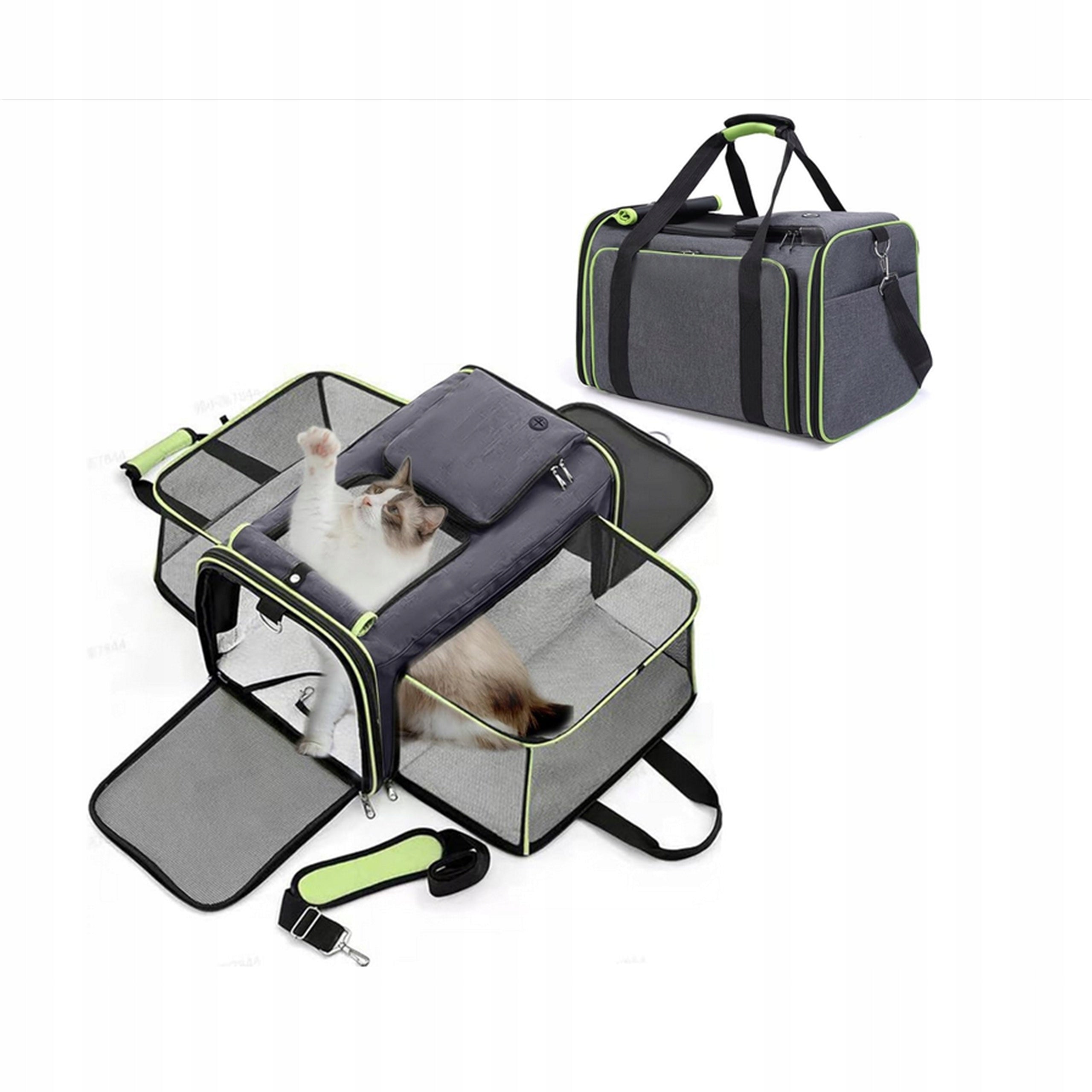 CARRYING BAG WITH FOLDING SIDES FOR CAT DOG ANIMALS LARGE Packaging status original