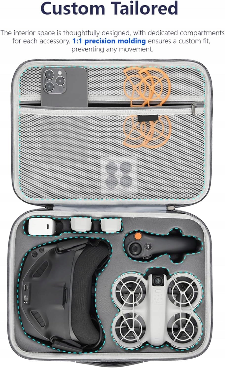 CARRYING CASE FOR GOGGLES DJI NEO N3 LOT MORE COMBO BAG Model 1159431