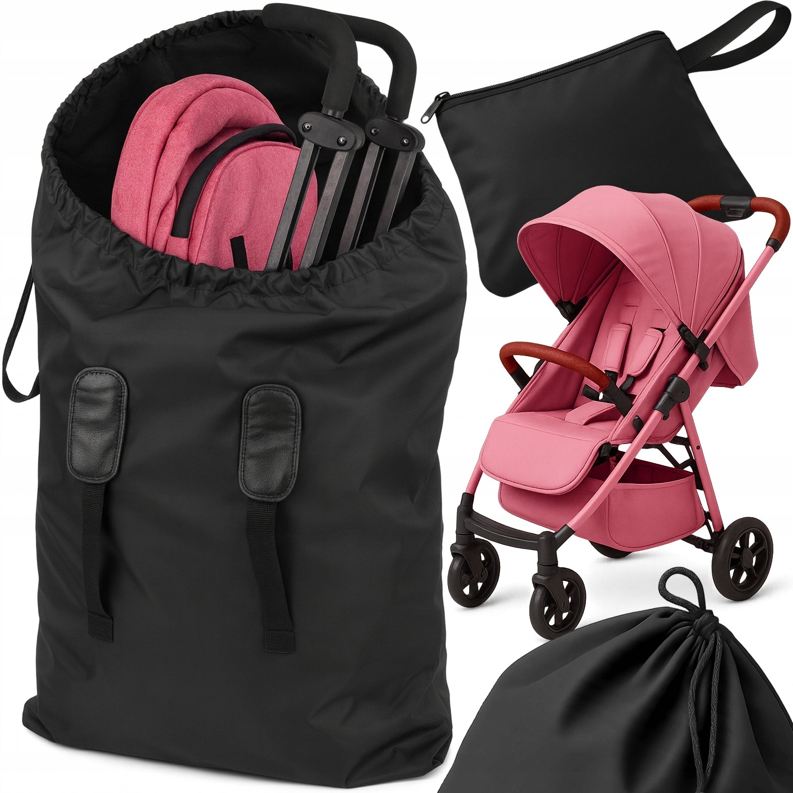 CARRYING CASE PROTECTIVE BAG TROLLEY BAG FOR AIRCRAFT BLACK