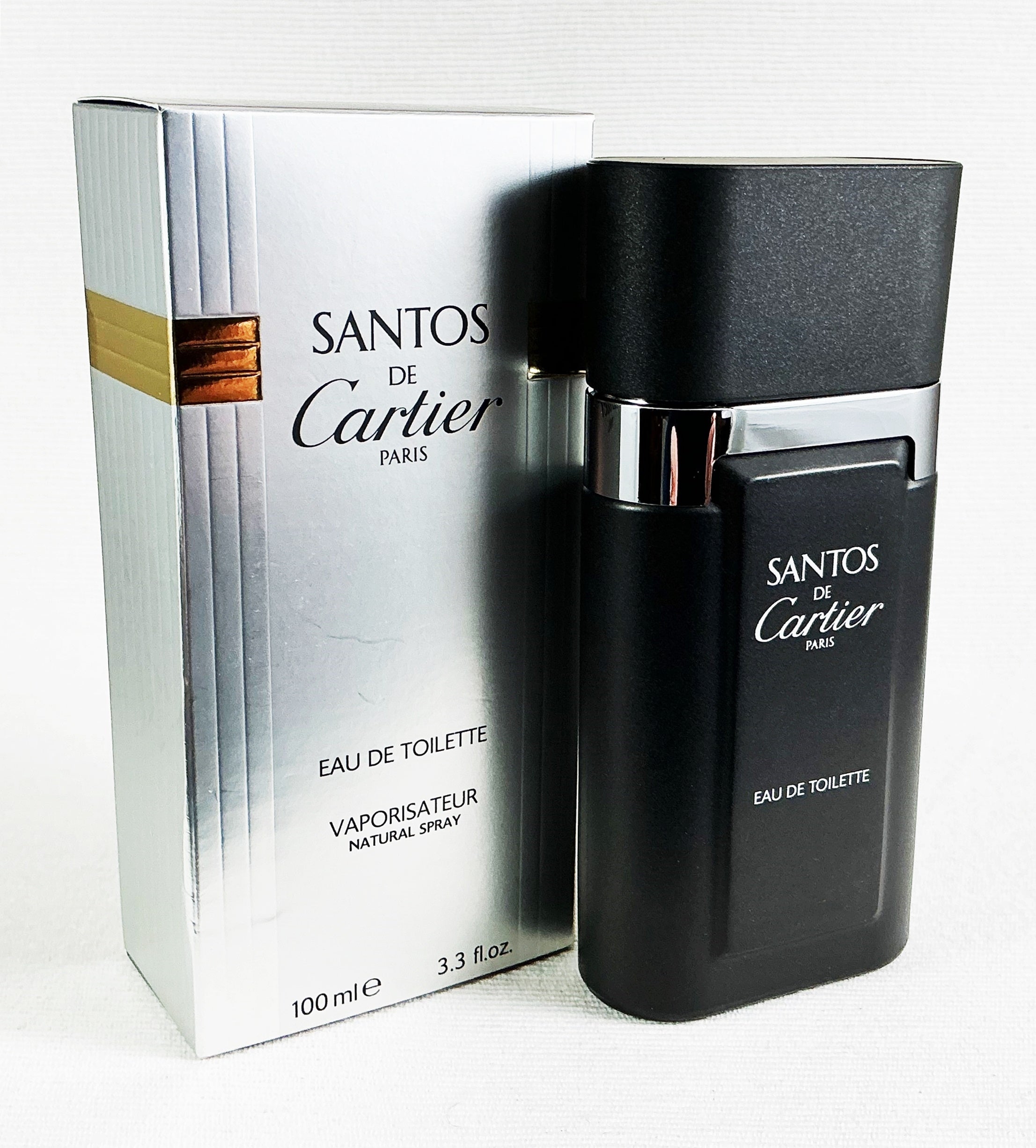 CARTIER SANTOS DE CARTIER 100 ML EAU DE TOILETTE OLDER EDITION UNIQUE Packaging status original