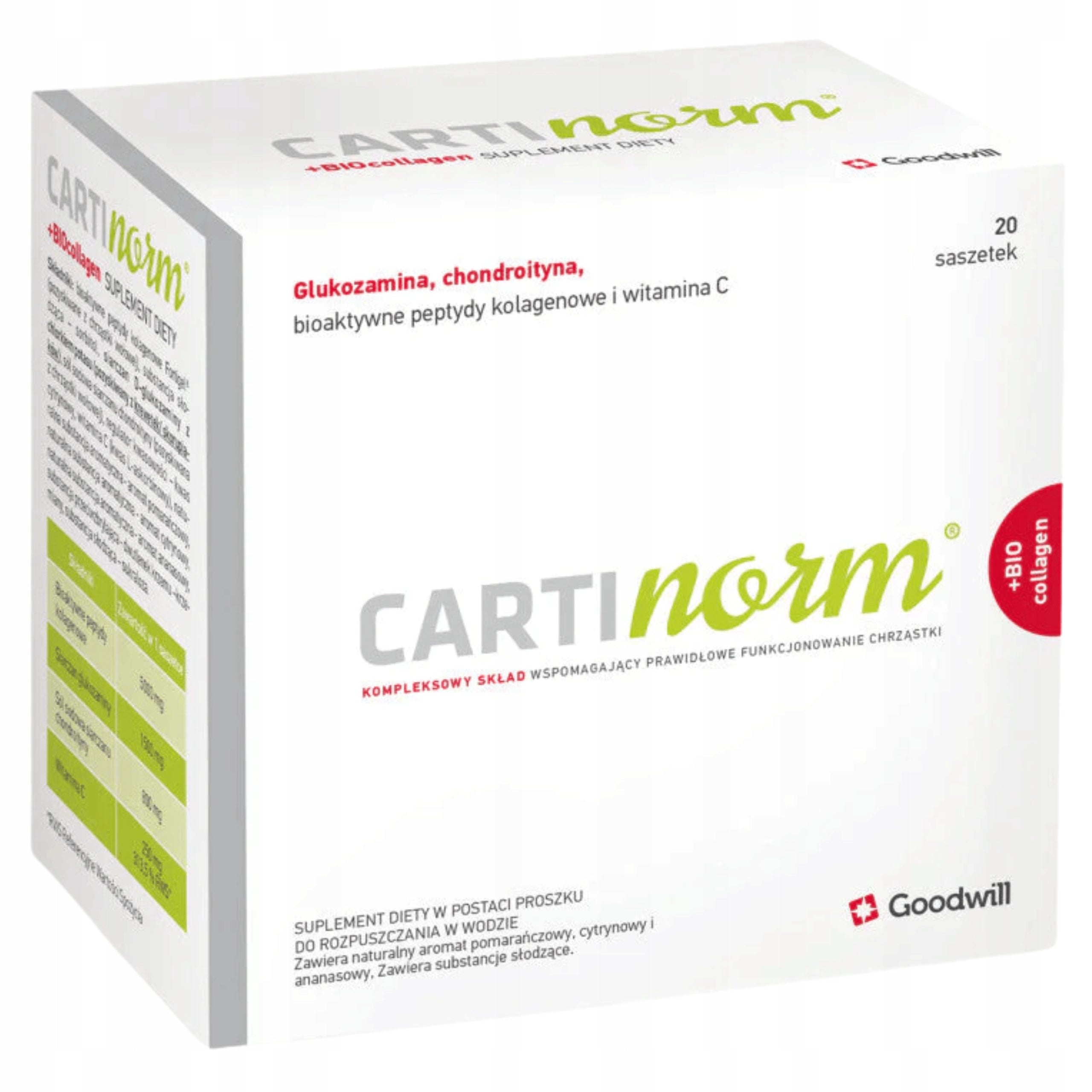 CARTInorm+BIOcollagen collagen for joints drinking bones 20 sachets Medical device no
