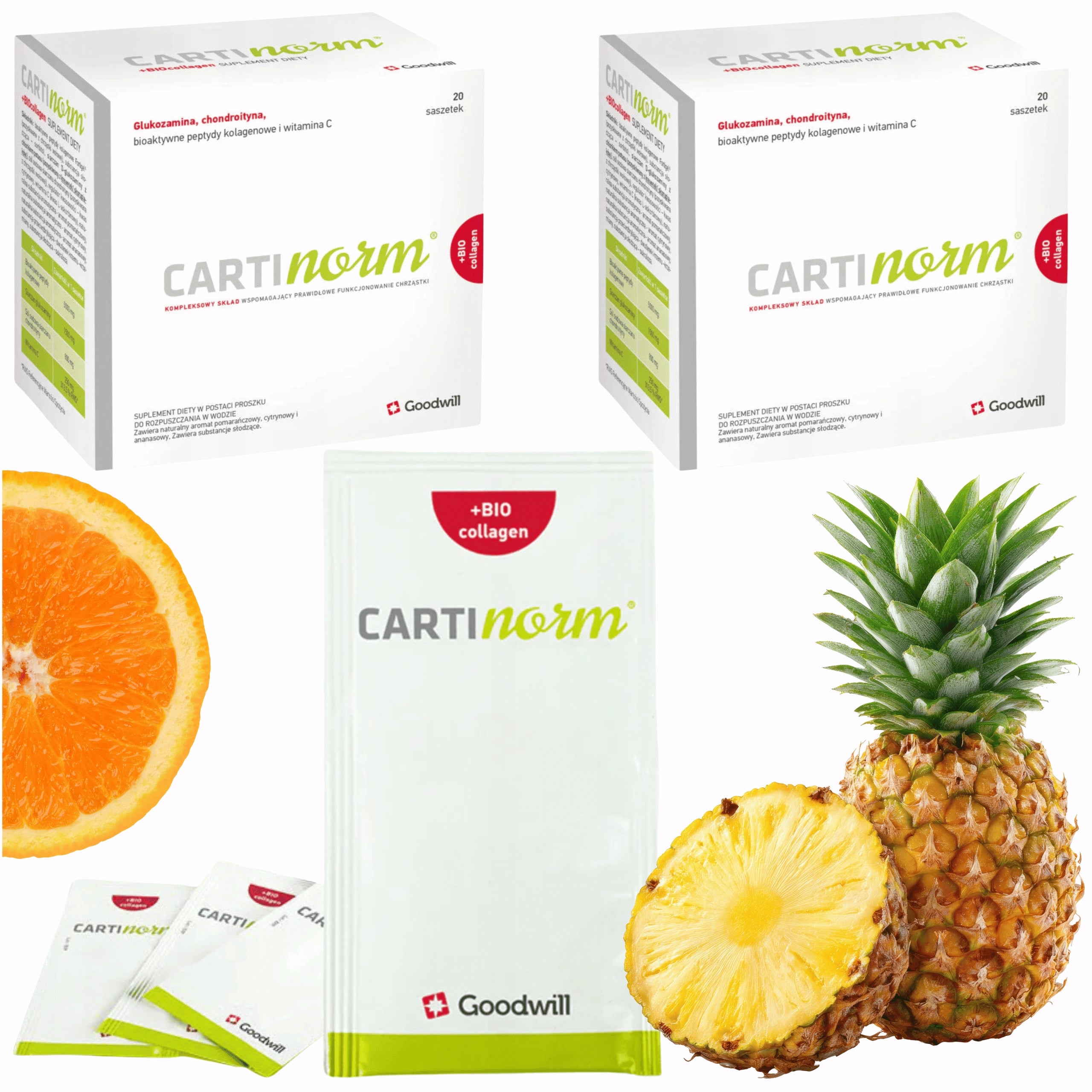 CARTInorm+BIOcollagen collagen for joints drinking bones 20 sachets