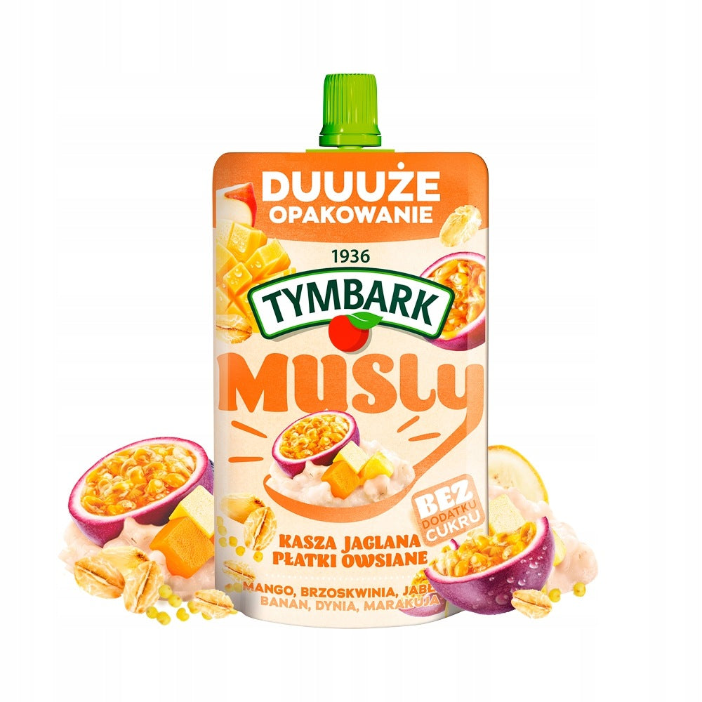CARTON Tymbark Musly mango-passion fruit-millet groats 10x 170g Packaging status original