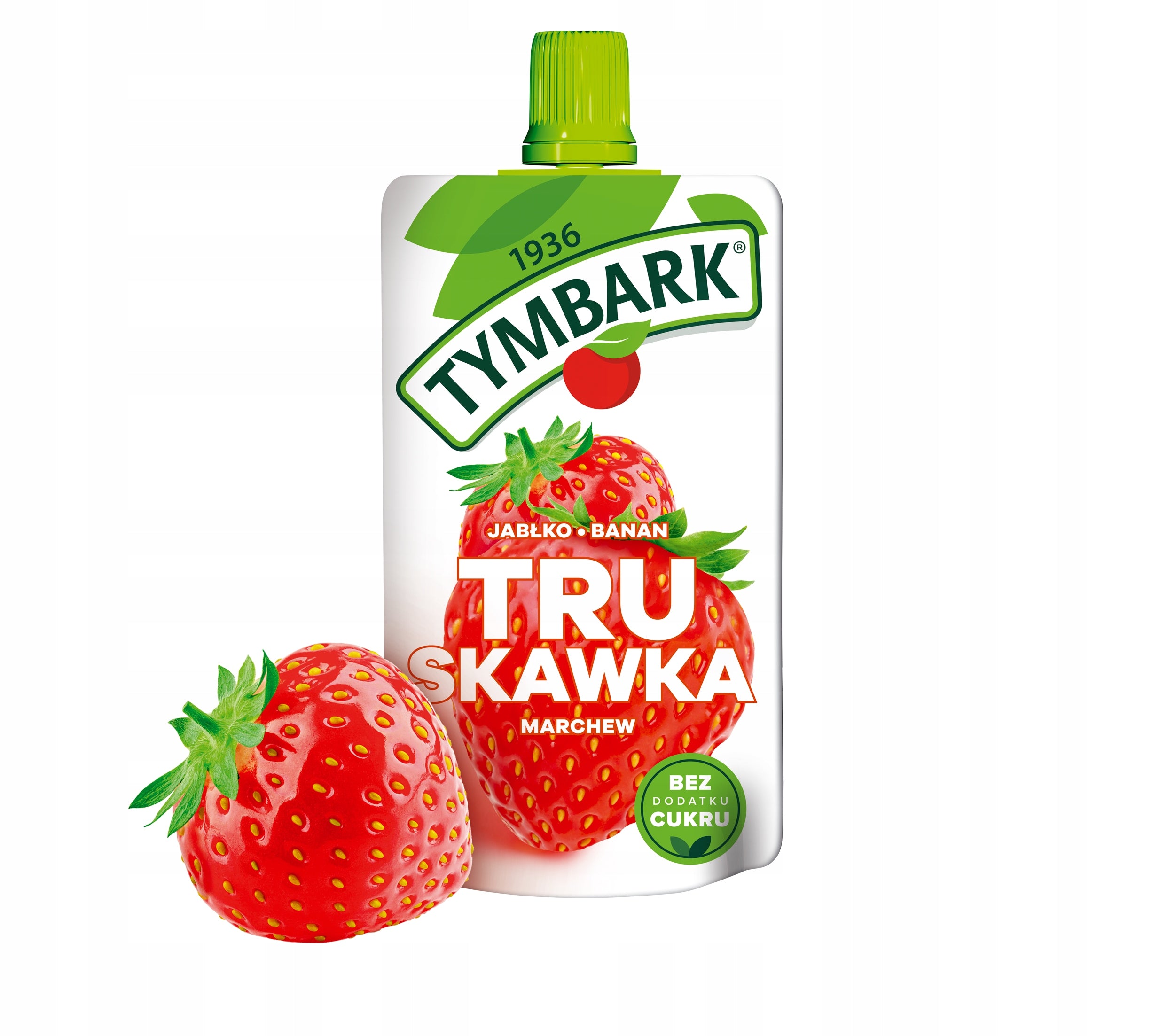 CARTON Tymbark mousse 100% from fruits and carrots – STRAWBERRY 12x120g Packaging status original