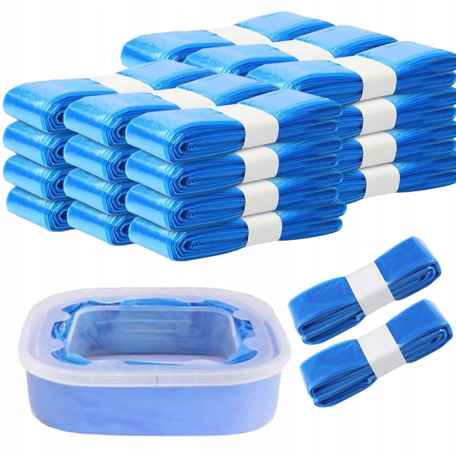 CARTRIDGE FOR DIAPER CONTAINER HDPE THICKENED BAGS FOR LITTYCAT 20 PCS.