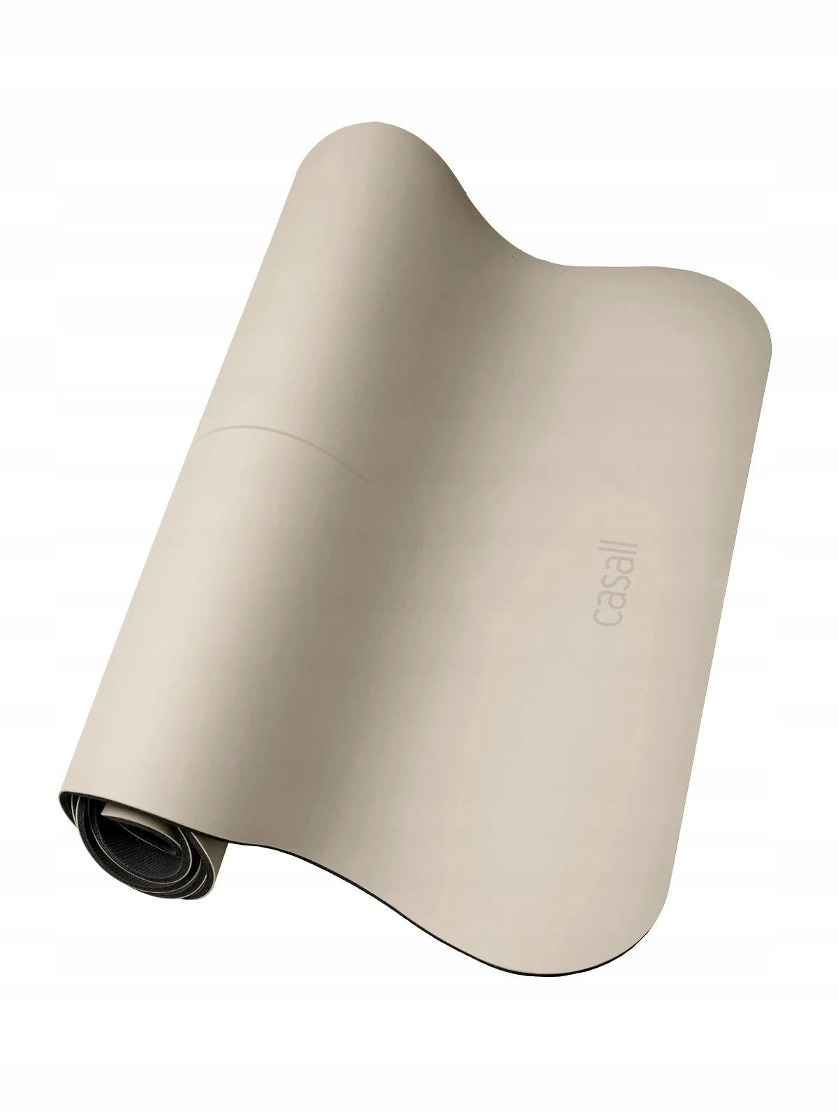 CASALL Yoga Mat Grip & Cushion III Scallop 5mm Sand Color