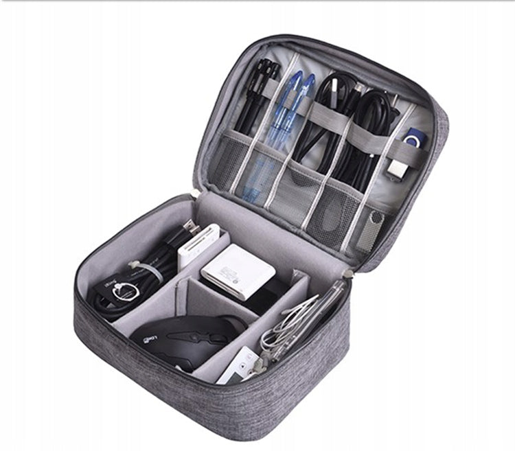 CASE CARD CHARGER CABLE ORGANIZER Color gray