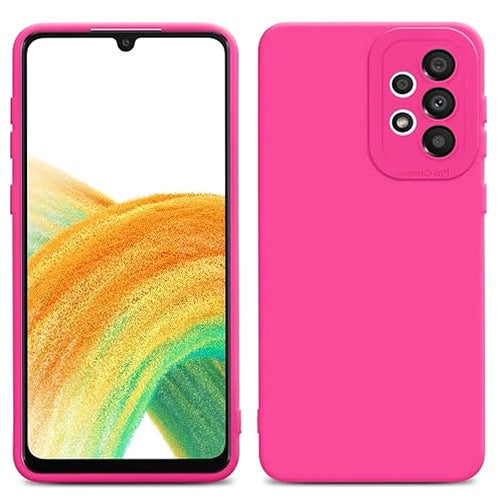 CASE COVER SAMSUNG GALAXY A32 4G SILICONE PINK PROTECTIVE silicone