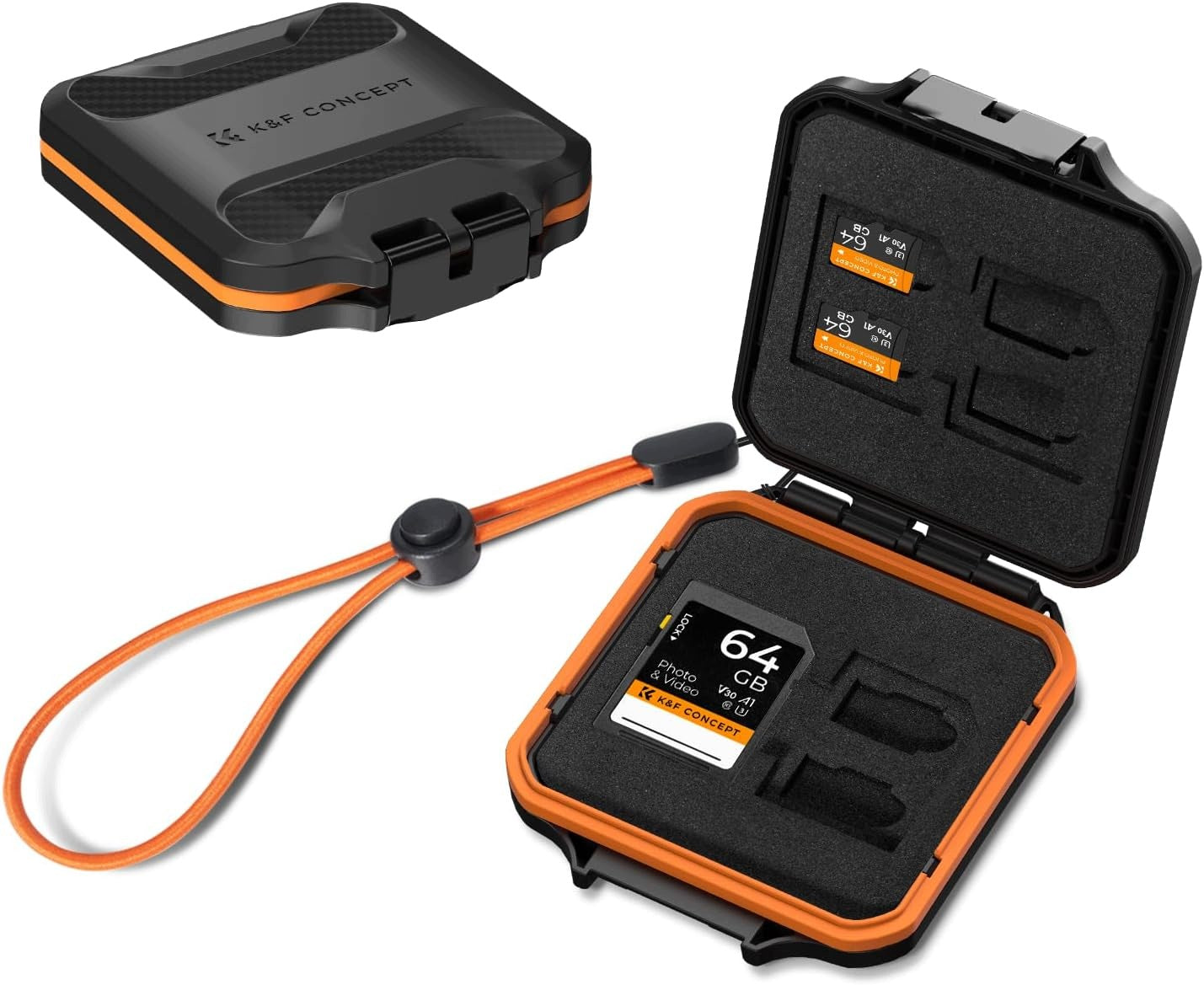 CASE FOR 16 MICRO SD TF MEMORY CARDS WATERPROOF COMPACT