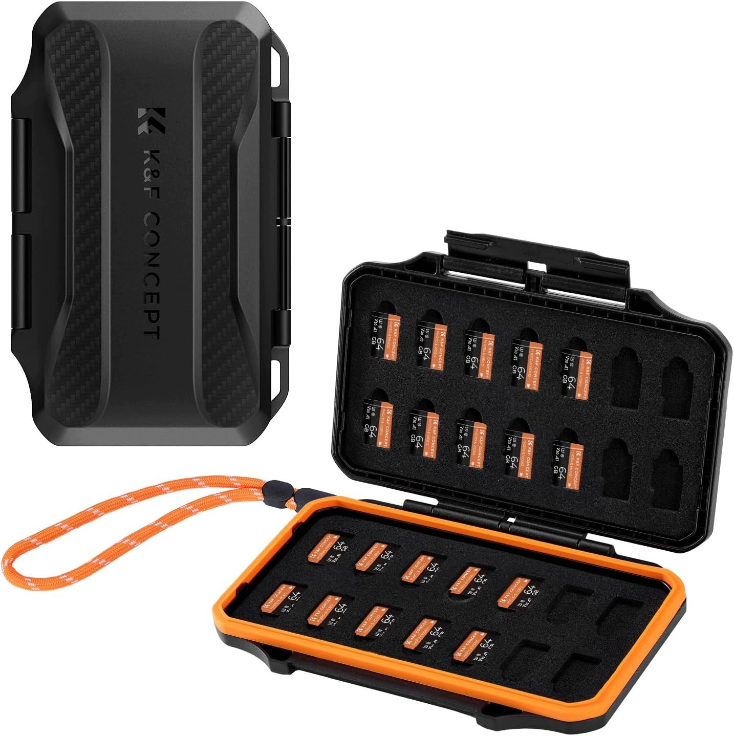 CASE FOR 28 MICRO SD CARDS WATERPROOF MEMORY ORGANIZER
