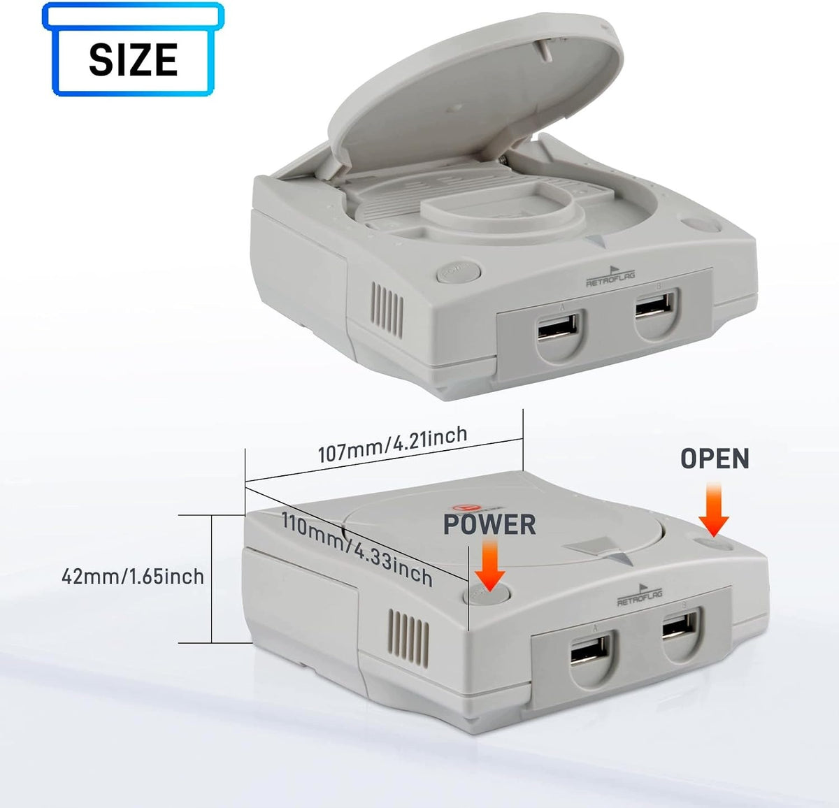 CASE FOR RASPBERRY PI 5 SOCKET SD USB LAN AND IMPROVED HDMI PORTS Manufacturer RetroFlag