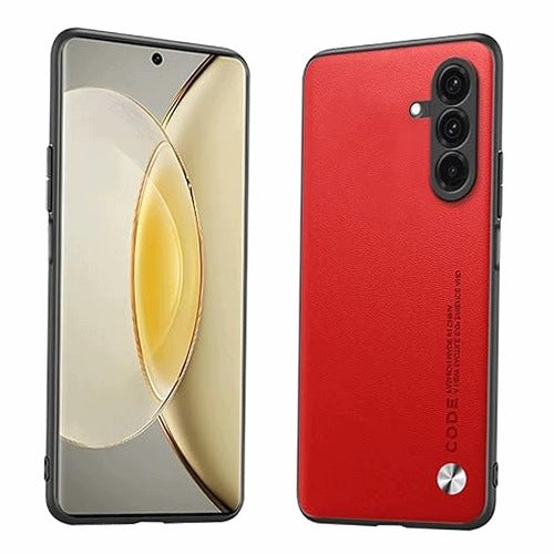 CASE SAMSUNG GALAXY A37 5G LEATHER METAL CODE RED leather