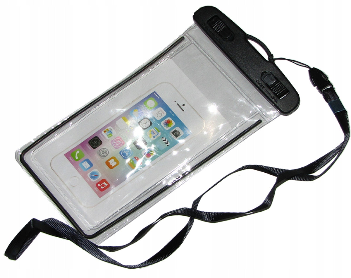 CASE WATERPROOF BAG FOR PHONE BLACK Color transparent