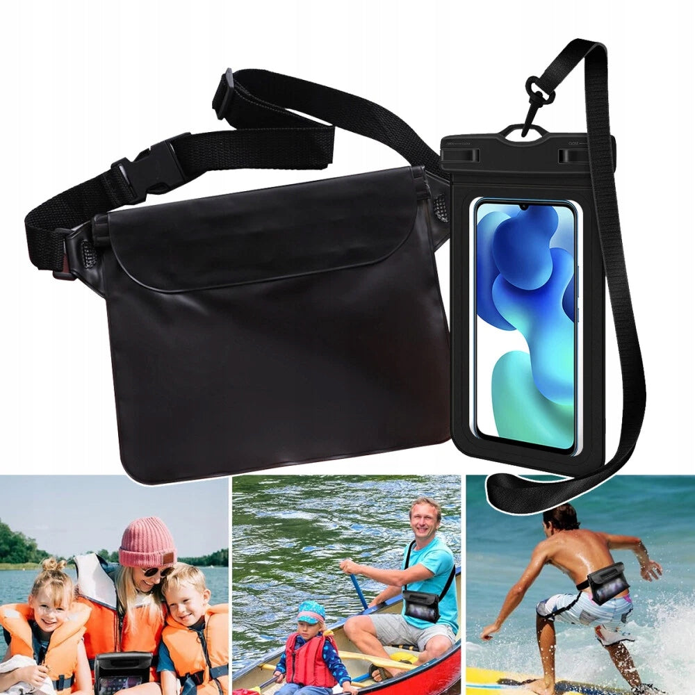 CASE WATERPROOF KIDNEY SACHET FOR DOCUMENTS FOR KAYAK BEACH WATERPROOF