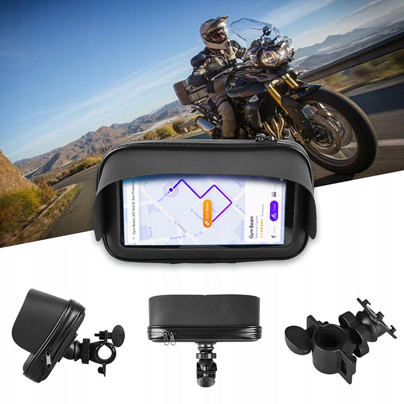 CASE WATERPROOF TOUCH PHONE HOLDER GPS FOR HANDLEBAR VISOR XL Manufacturer code Uchwyt na telefon na kierownicę z daszkiem XL