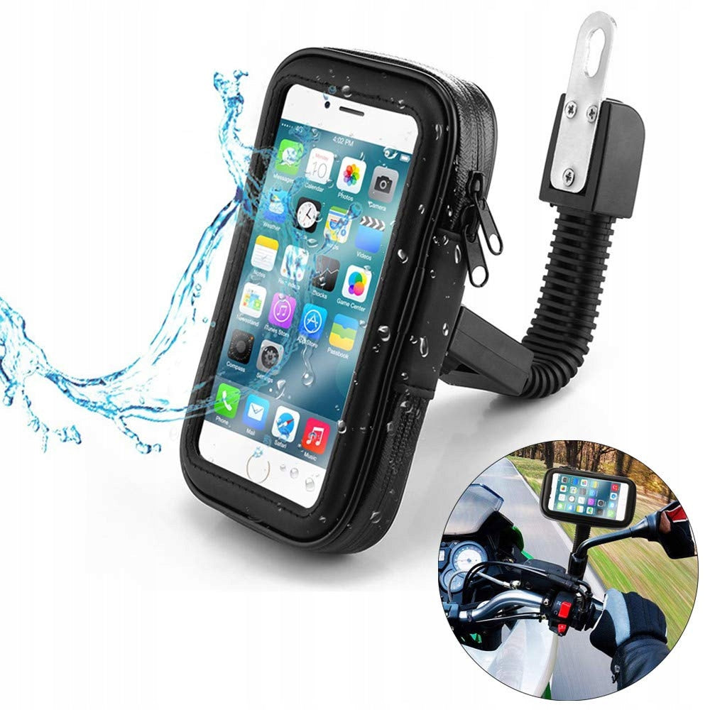 CASE WATERPROOF TOUCH PHONE HOLDER UNDER MIRROR MOTOR Brand Webski