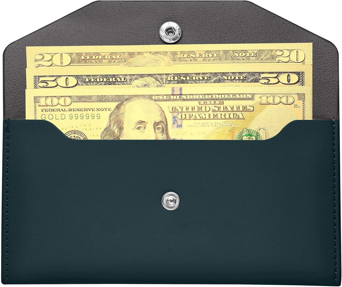 CASH ENVELOPE PU LEATHER WATERPROOF REUSABLE 17,5X8,9CM