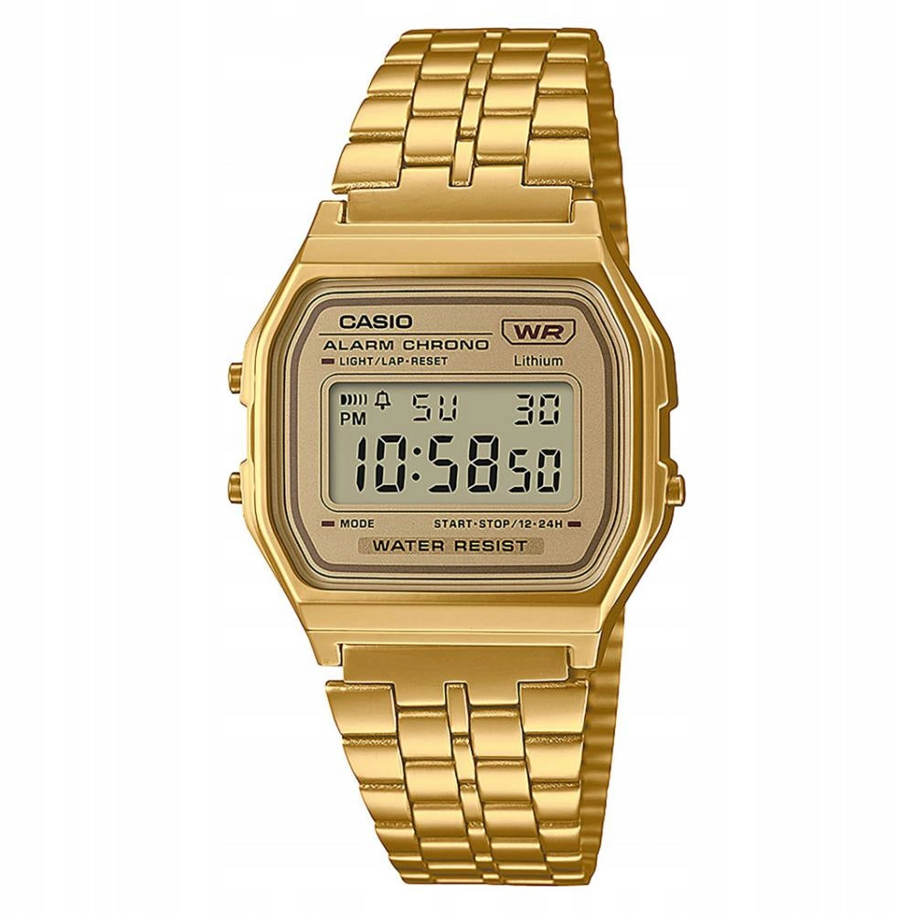 CASIO A158WETG-9AEF RETRO WATCH FOR VINTAGE UNISEX GIFT + BOX