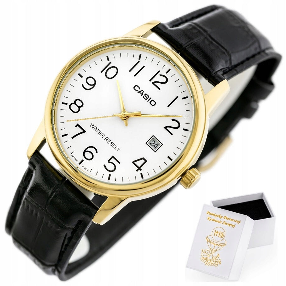 CASIO watch for boy CHILDREN'S date stamp numbers +BOX ENGRAVING +BAG