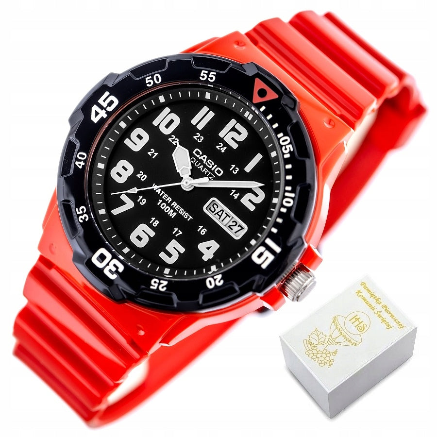 CASIO watch for boy CHILDREN'S numbers date +BOX +BAG +ENGRAVING