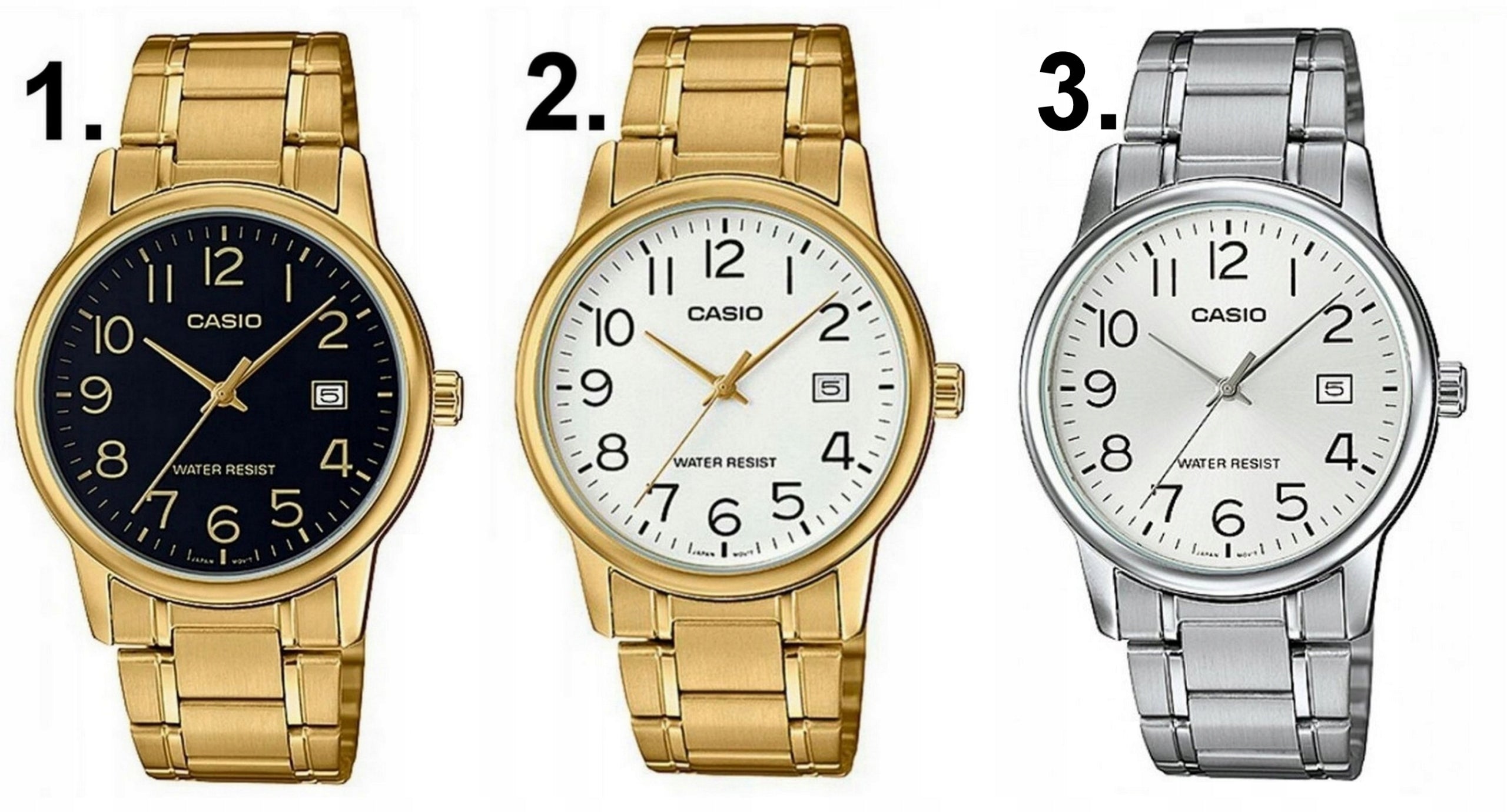 CASIO watch for boy FOR COMMUNION date number +BOX ENGRAVING +BAG Packaging status original