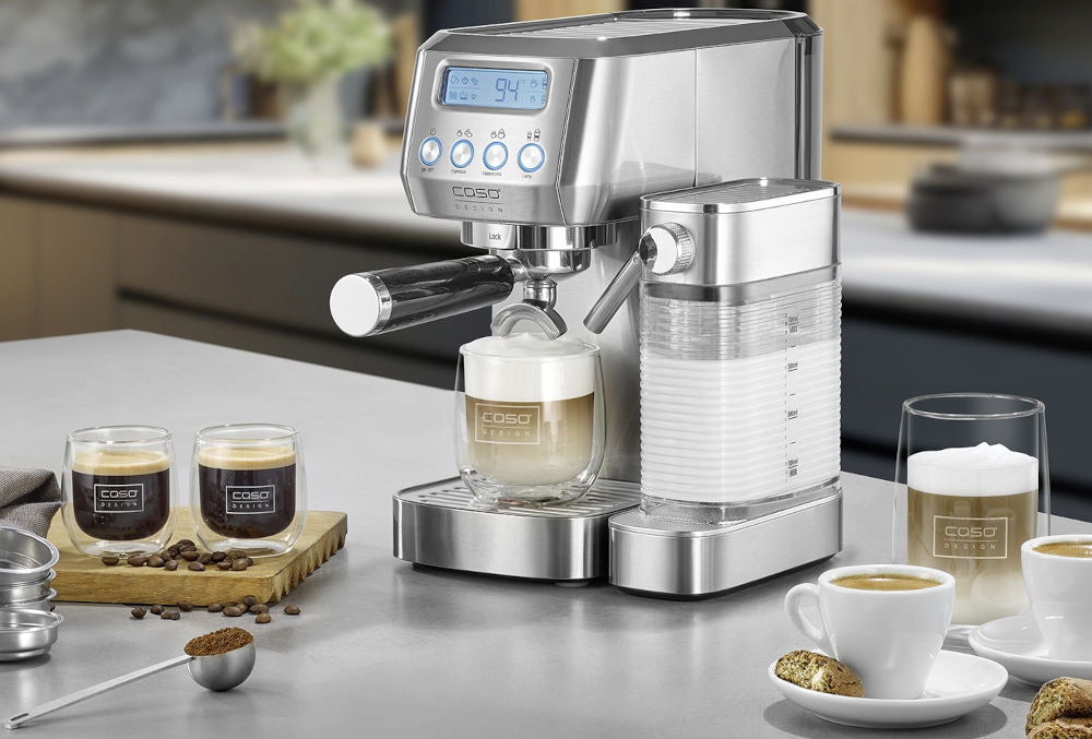 CASO Espresso Gourmet Latte Flask espresso machine, 1350W Packaging status original