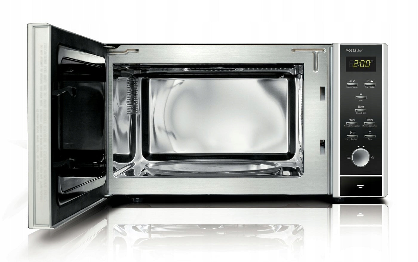 CASO MCG25 CHEF Freestanding Microwave Oven, 900W, 25L BBQ Packaging status original