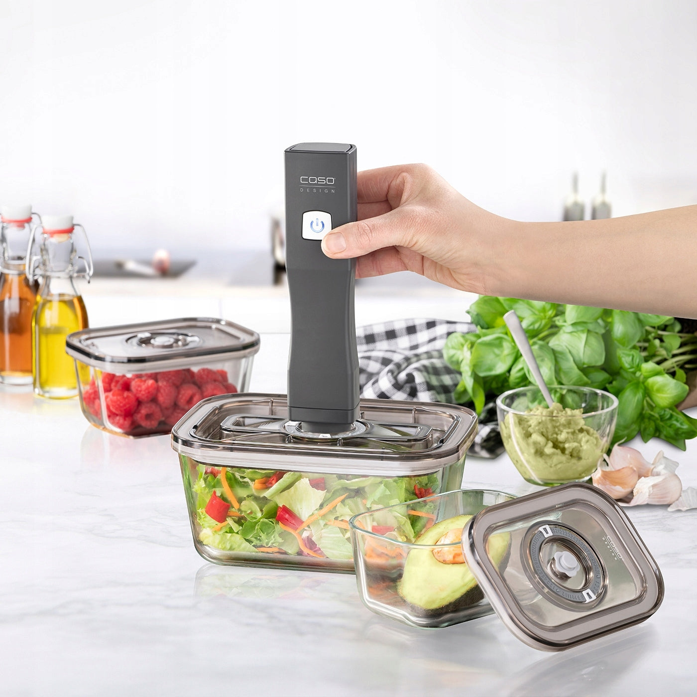 CASO VACU ONE TOUCH ECO-SET vacuum sealer set containers EAN (GTIN) 4038437011692