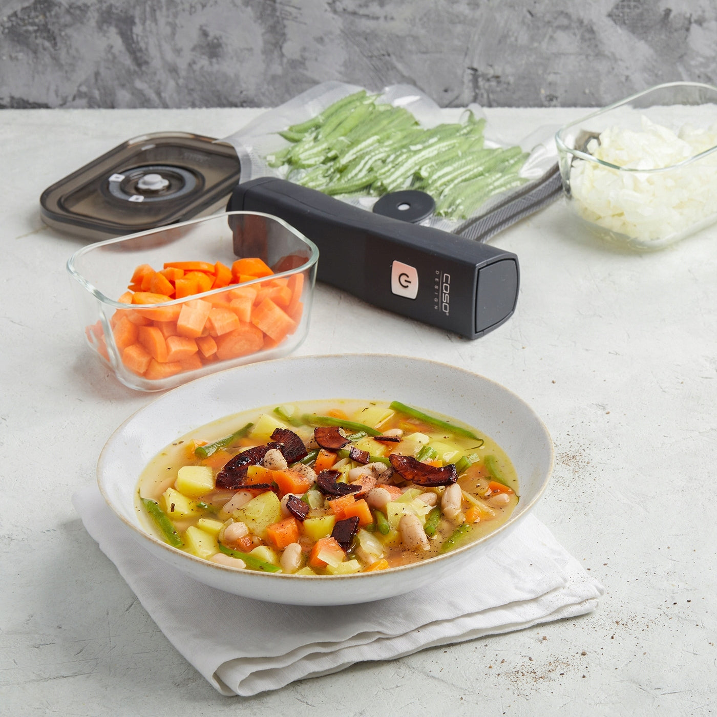 CASO VACU ONE TOUCH ECO-SET vacuum sealer set containers Manufacturer code 1169