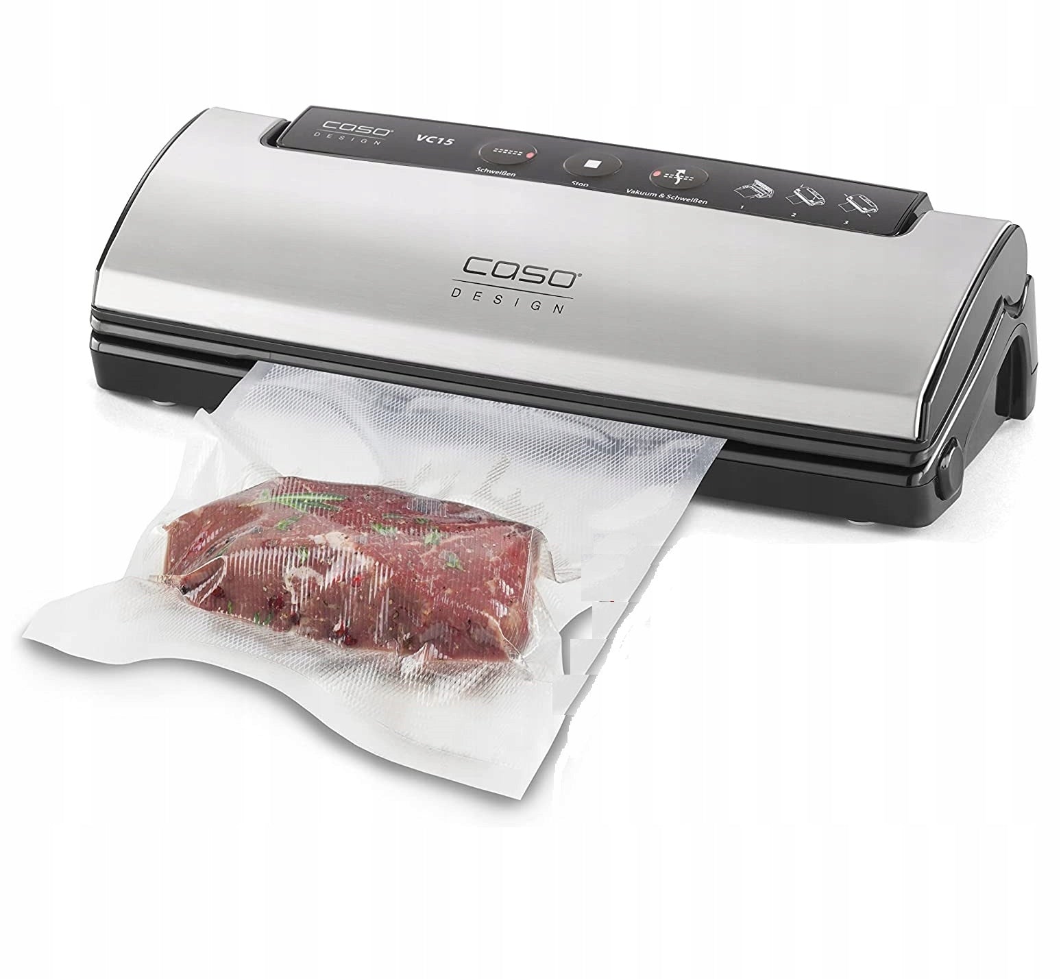 CASO VC15 vacuum sealer + 10 BAGS Packaging status original