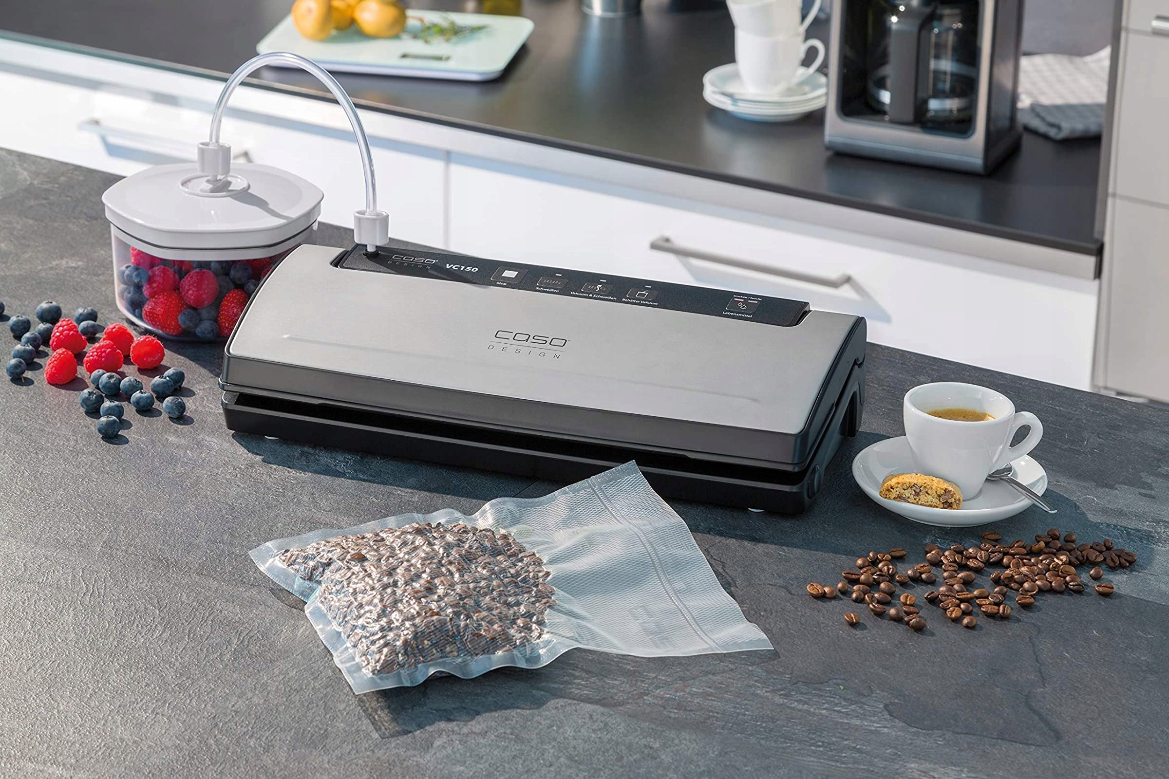 CASO VC150 vacuum sealer + bags Packaging status original