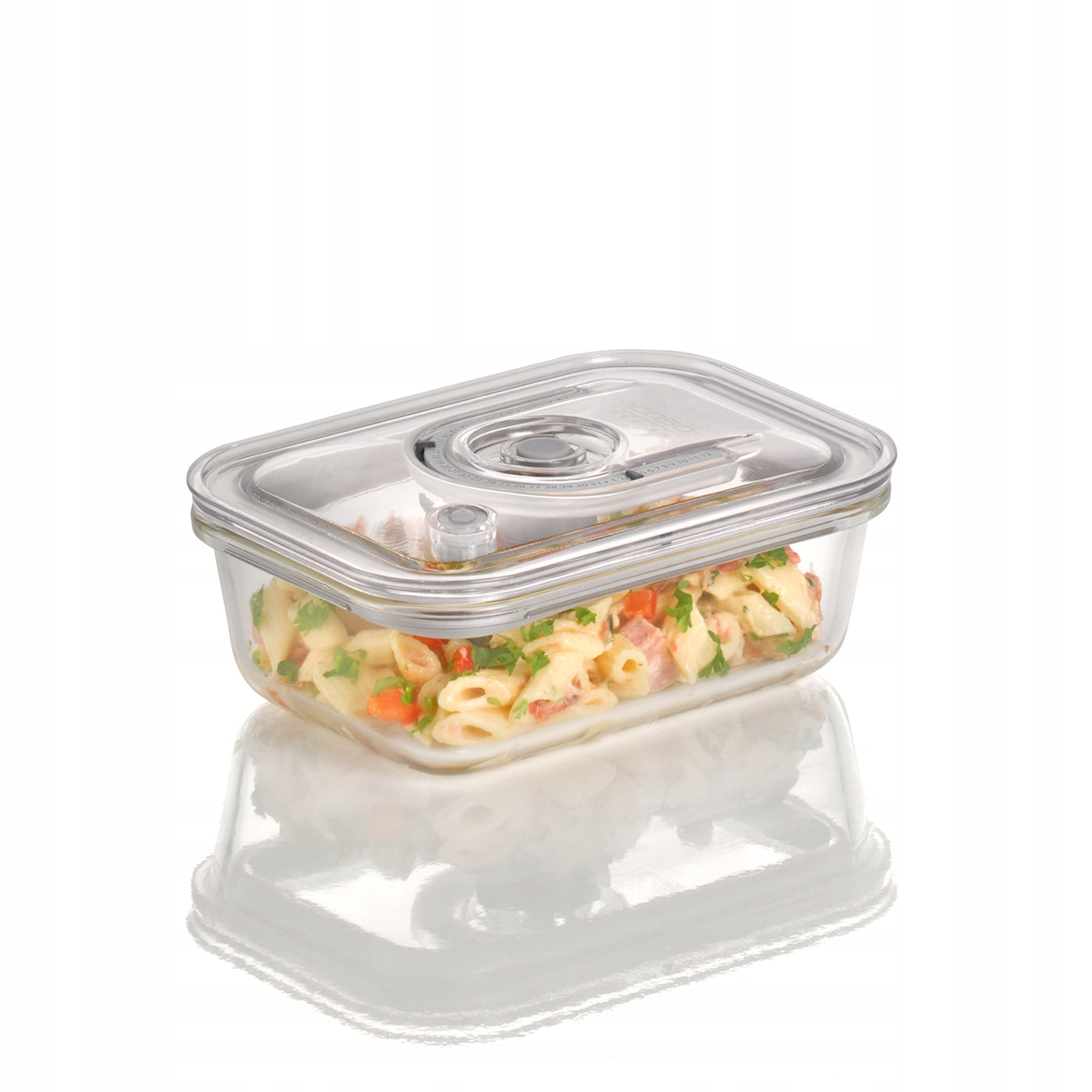 CASO VacuBoxx EM - Glass Vacuum Container, 600 ML, BPA FREE