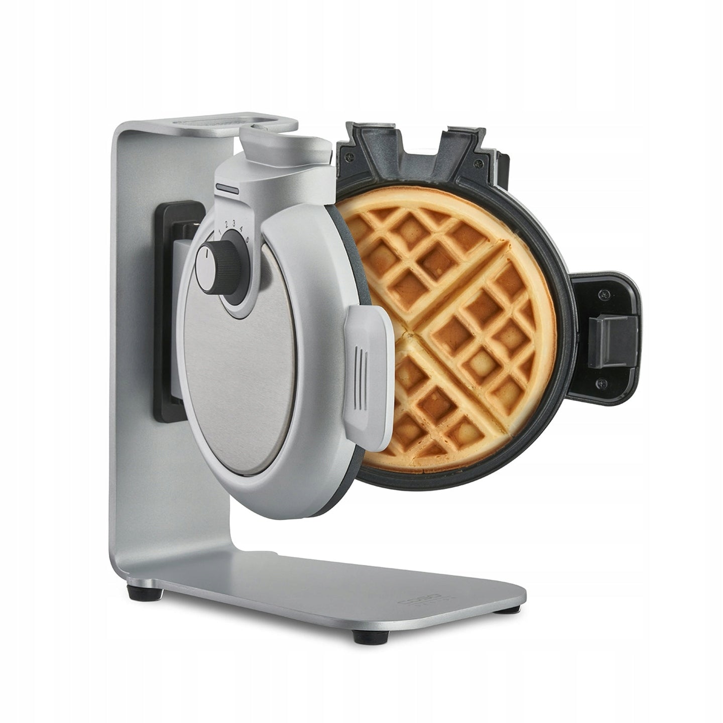 CASO WaffleUp Vertical Waffle Iron SILVER 800W Round Waffles Packaging status original