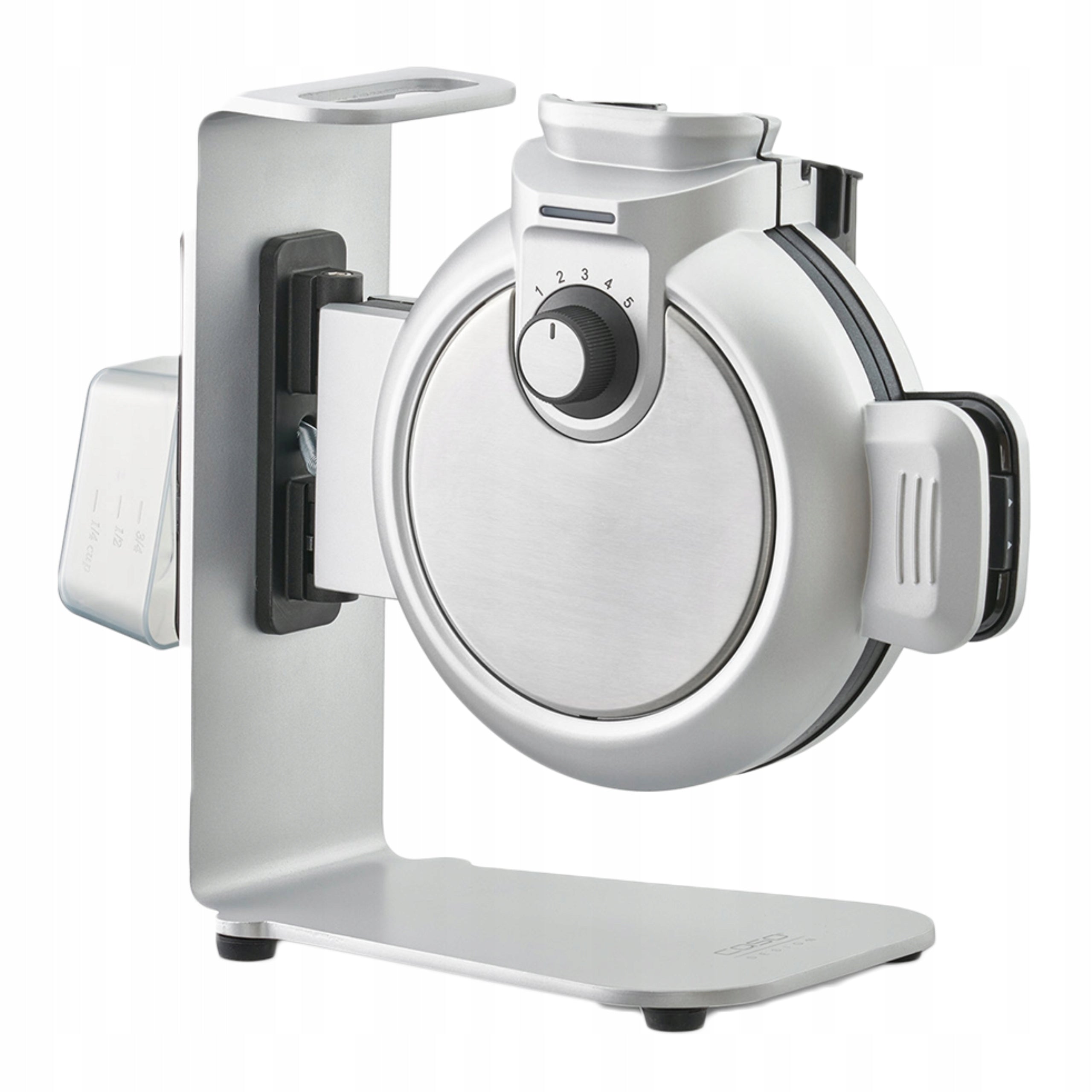 CASO WaffleUp Vertical Waffle Iron SILVER 800W Round Waffles