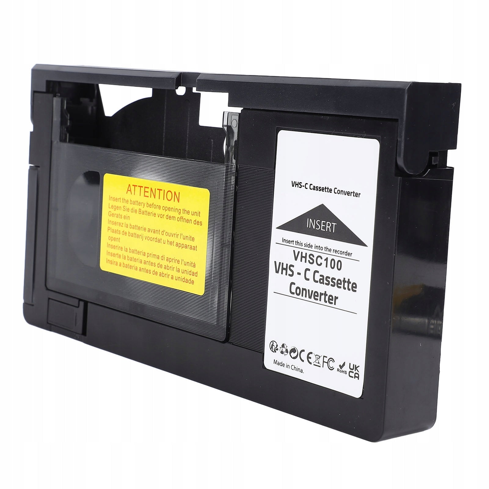 CASSETTE CAMERA ADAPTER BOX FOR VHS TO VHSC CASSETTE CONVERTER 9O Brand no brand