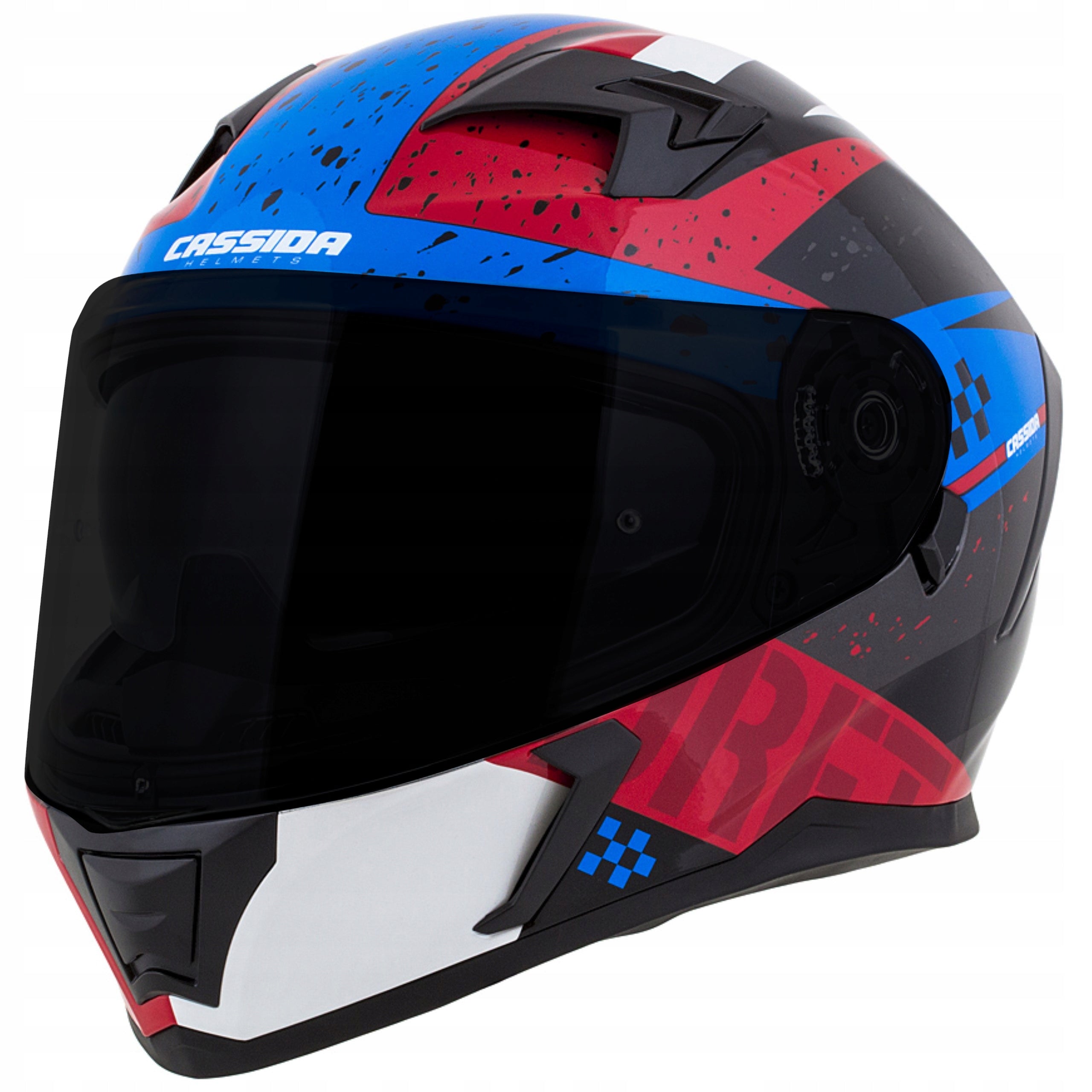 CASSIDA 3.0 DRFT MOTORCYCLE HELMET + BLACK WINDSCREEN S