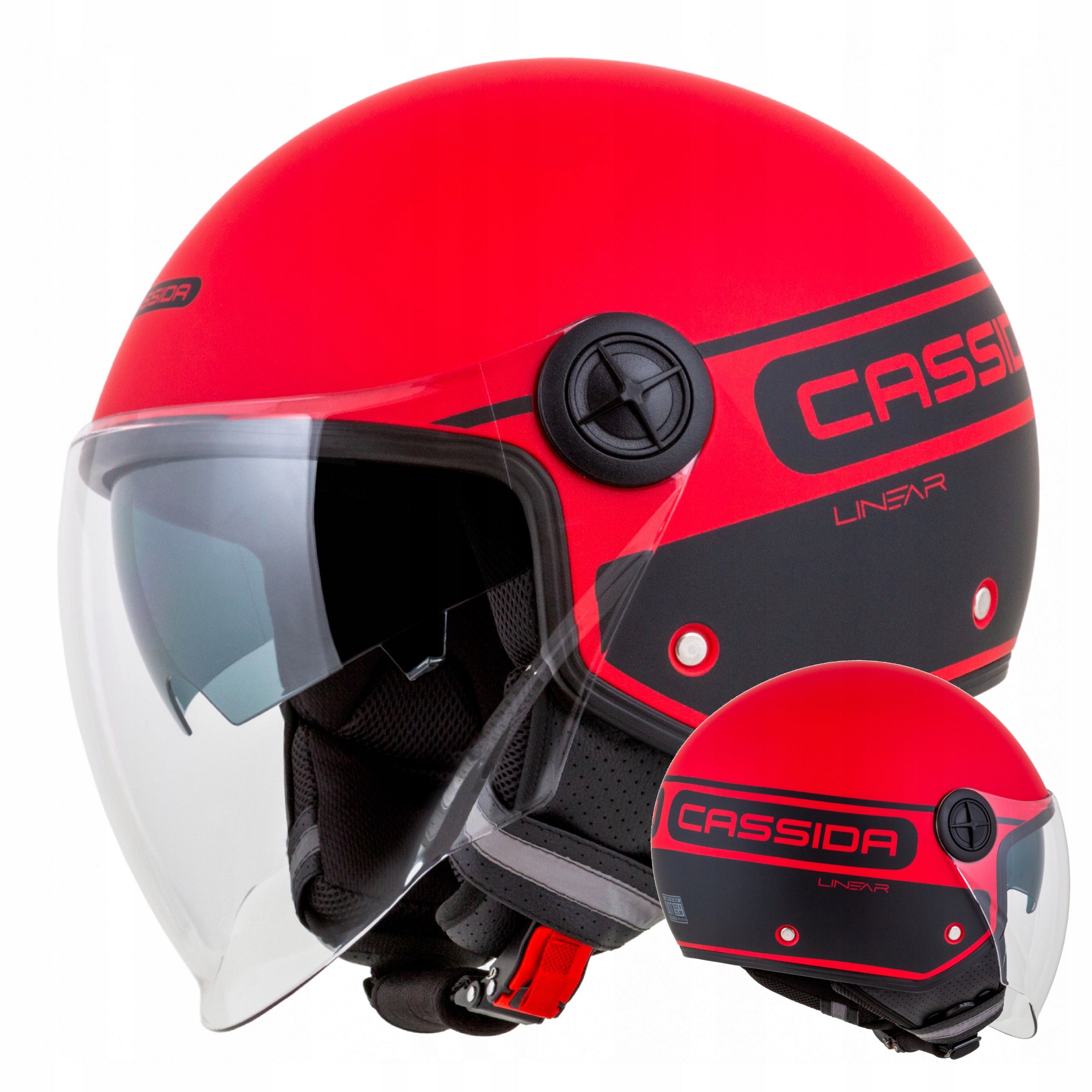 CASSIDA MOTORCYCLE HELMET HANDY PLUS LINEAR JET XS