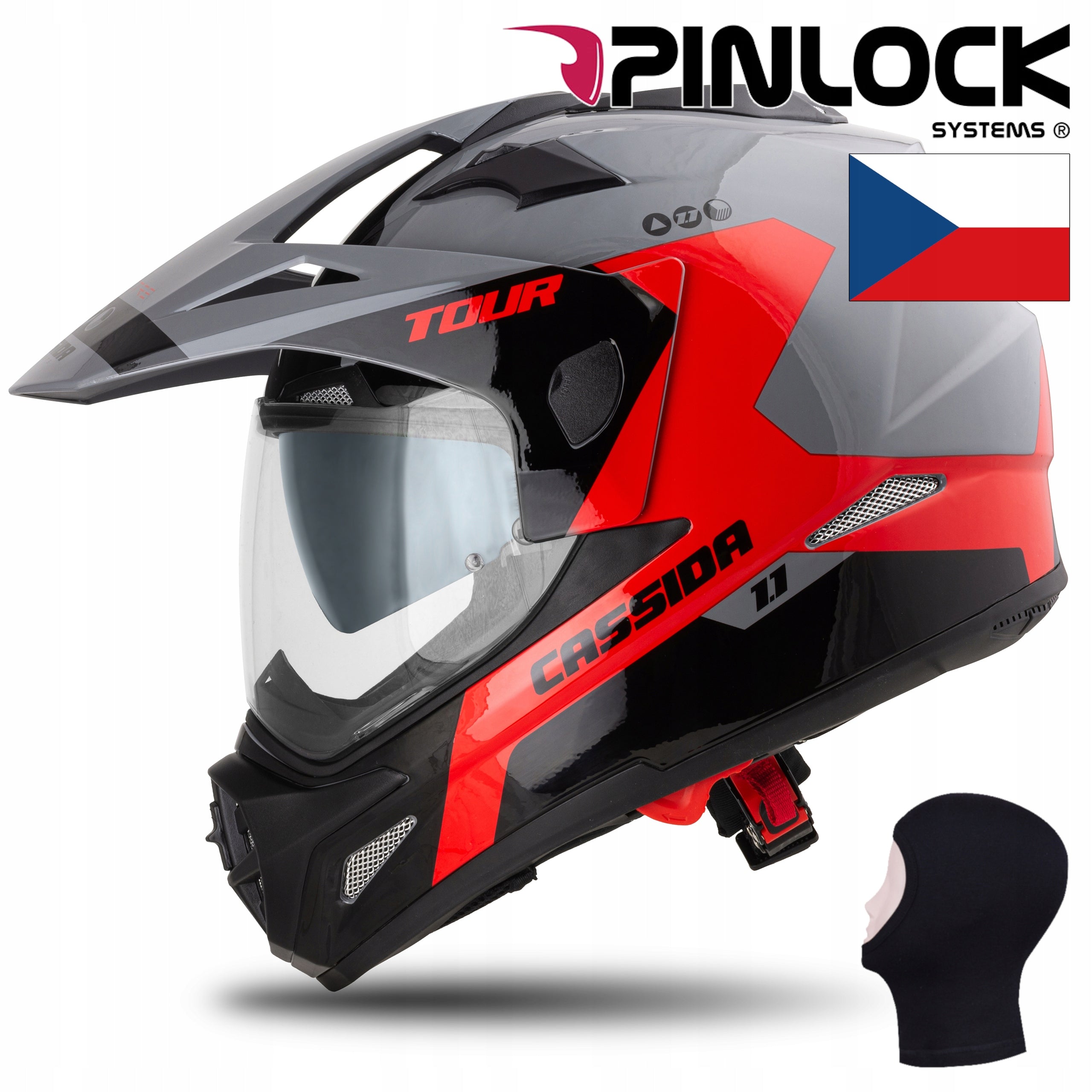 CASSIDA Spectre FLU/RED MOTORCYCLE HELMET PINLOCK S system EAN (GTIN) 8596303051204