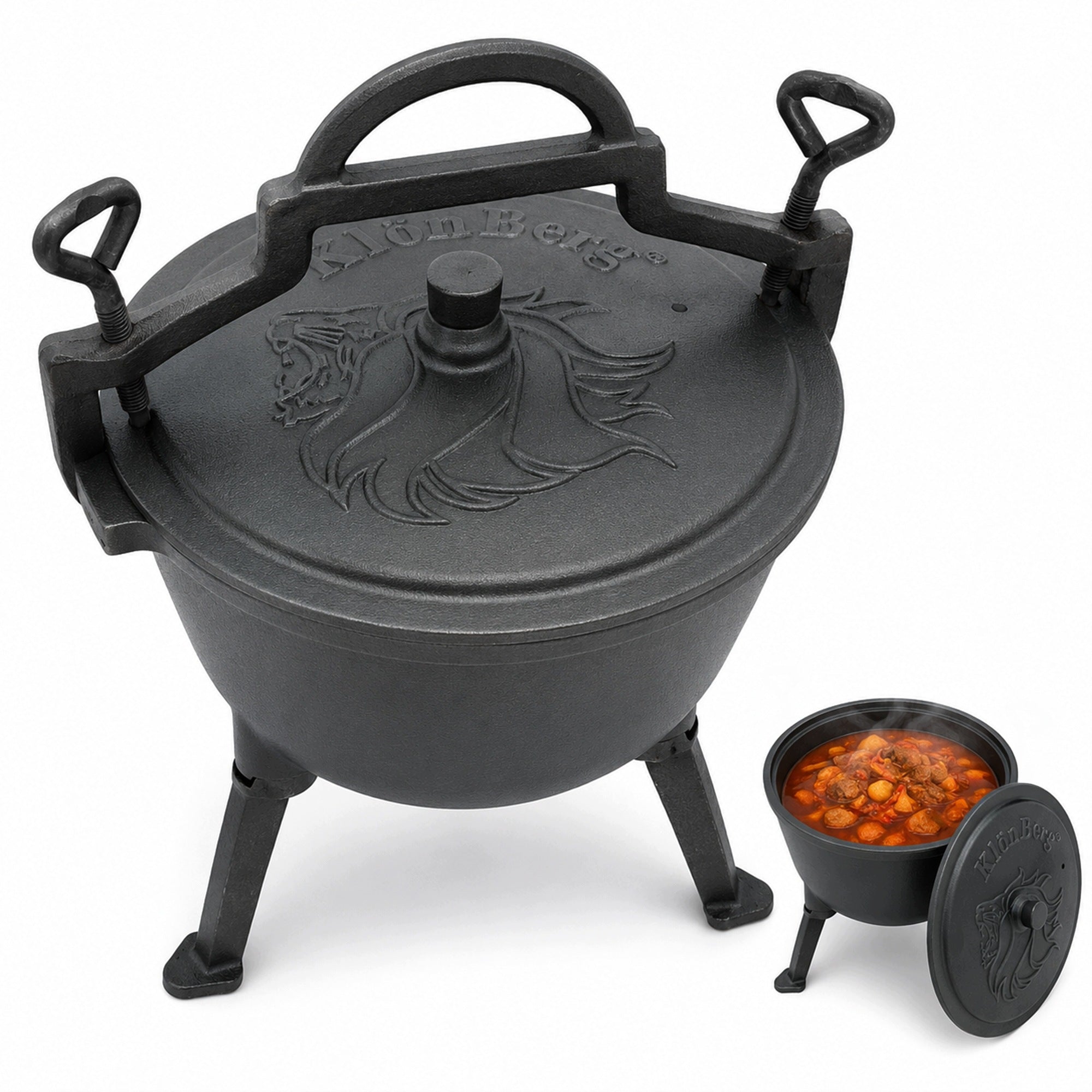 CAST IRON BOILER 5L HUNGARIAN CAST IRON POT FOR FIREPLACE GRILL