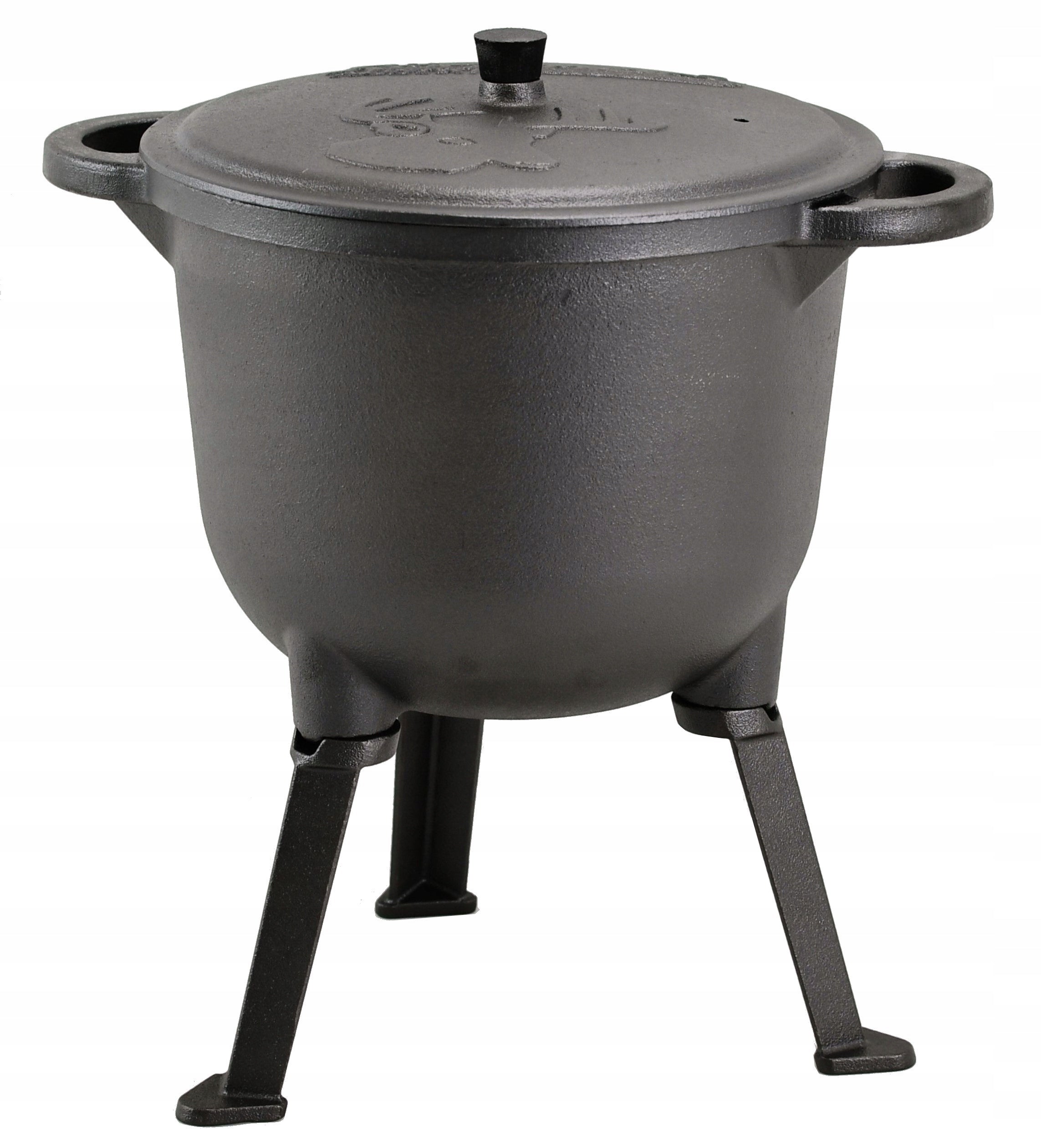 CAST IRON BOILER 8 L Hunting POT for Baking FIREPLACE ROSSNER Austria Kind standing