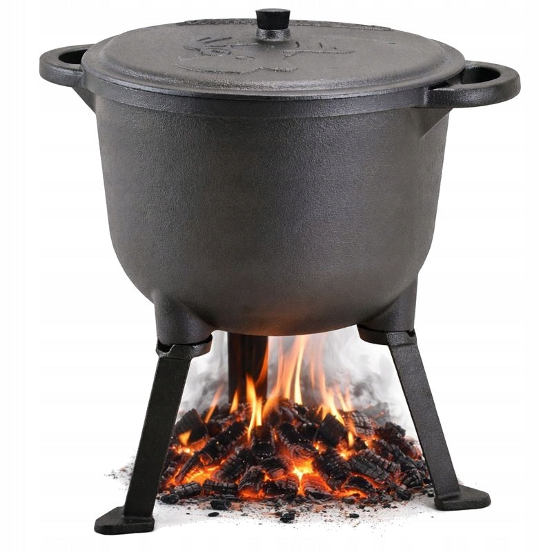 CAST IRON BOILER 8 L Hunting POT for Baking FIREPLACE ROSSNER Austria Packaging status original
