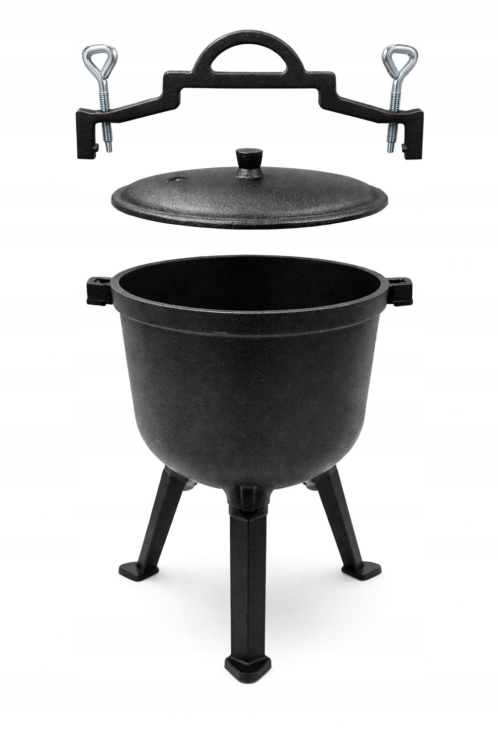 CAST IRON BOILER 8L HANGING HUNTING POT FOR ROASTS FIRE IRON 8L Manufacturer POKKA