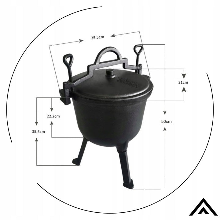 CAST IRON BOILER 8L WITH HEARTH 2in1 HUNTING FOR FIREPLACE GRILL Manufacturer code Milano palenisko do ogrodu czarne