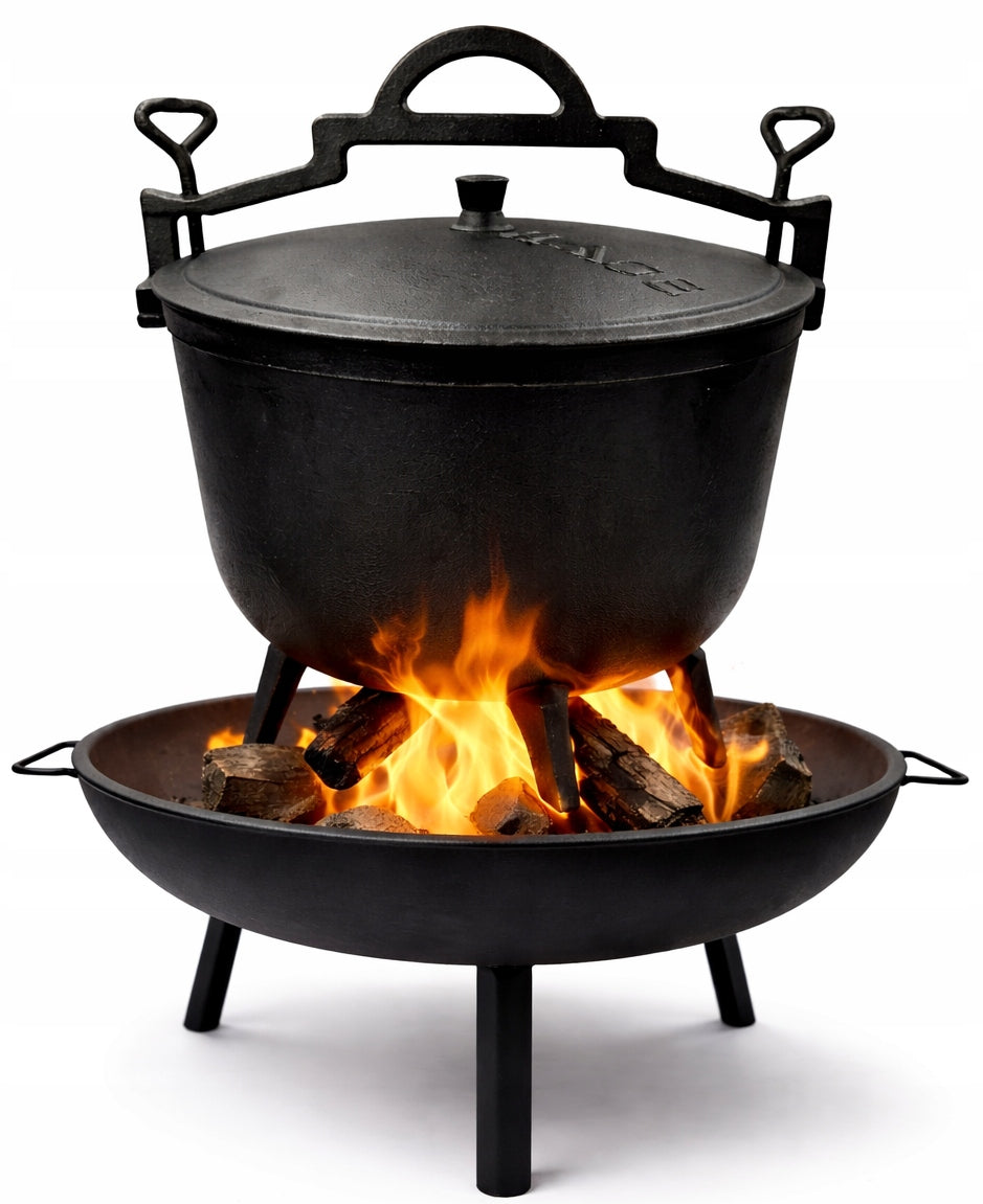 CAST IRON BOILER 8L WITH HEARTH 2in1 HUNTING FOR FIREPLACE GRILL