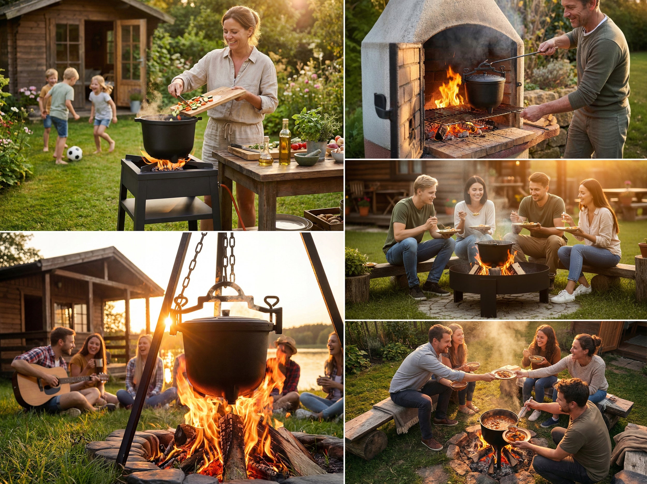 CAST IRON BOILER 8l HUNTING POT bonfire roast grill + RECIPES Manufacturer Berdsen