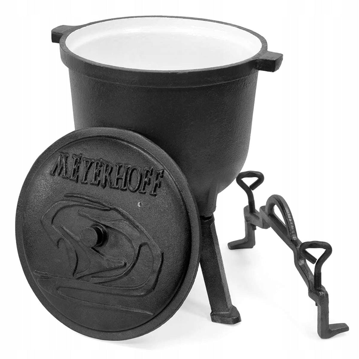 CAST IRON BOILER STANDING ENAMELED HUNTING POT Manufacturer GierekHoff
