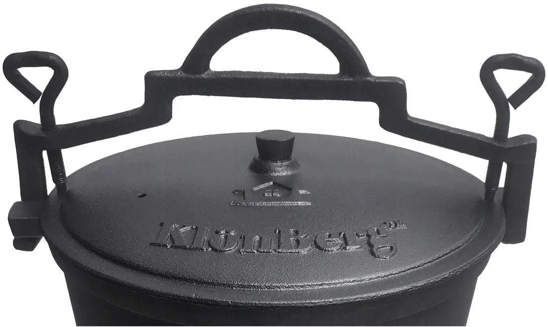 CAST IRON CAULDRON HUNTING POT HUNGARIAN FOR FIREPLACE GRILL ROASTS 8L Customs tariff code 73239400
