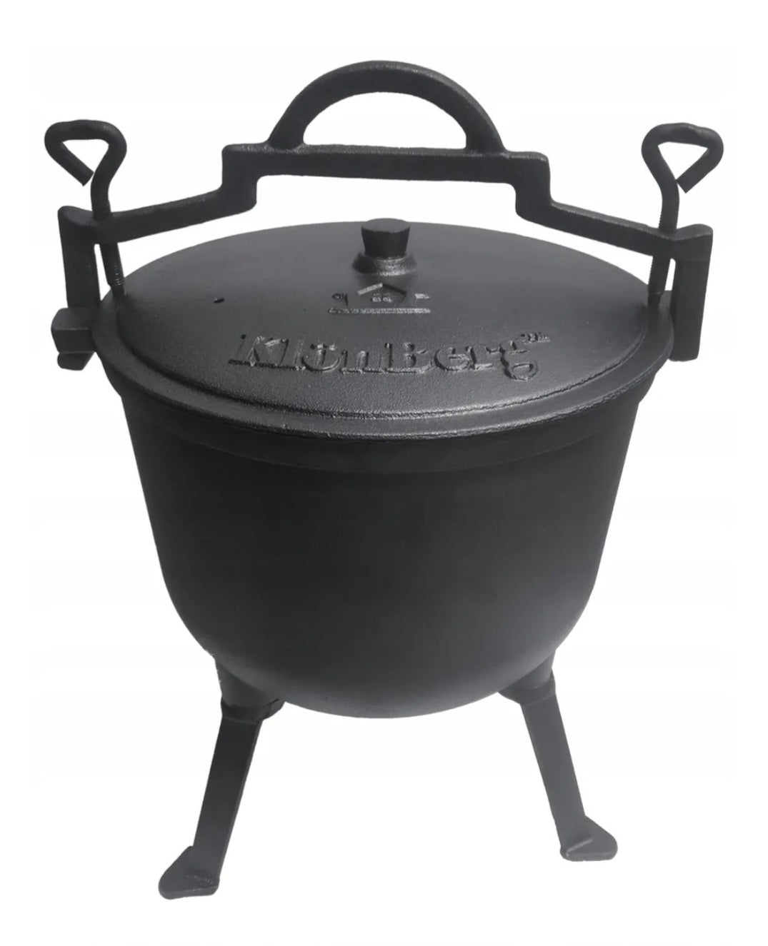 CAST IRON CAULDRON HUNTING POT HUNGARIAN FOR FIREPLACE GRILL ROASTS 8L Product weight with unit packaging 12 kg